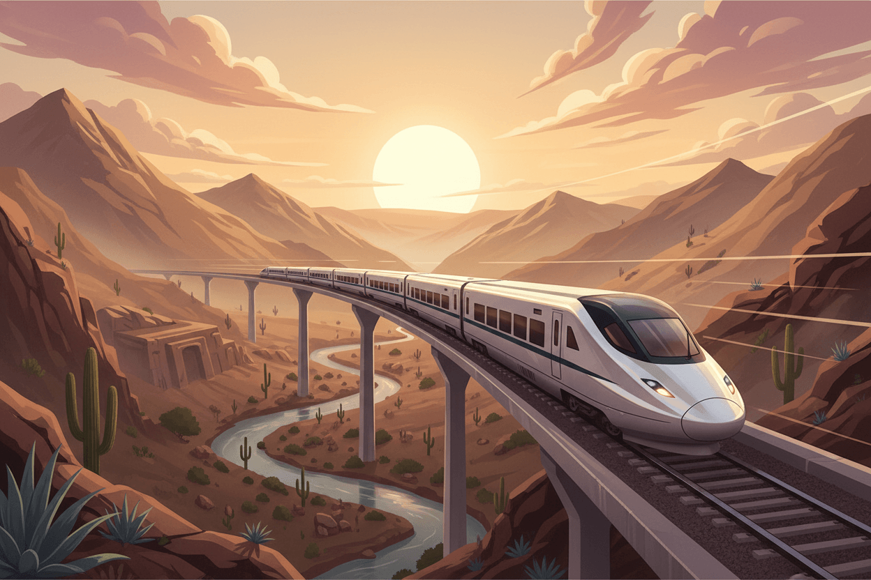 Tren conectando México